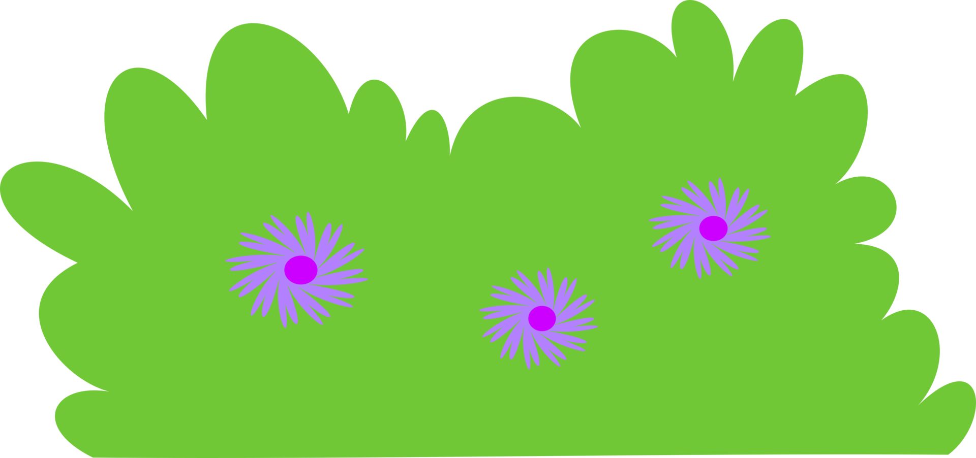 cartoon bush, bush flower png