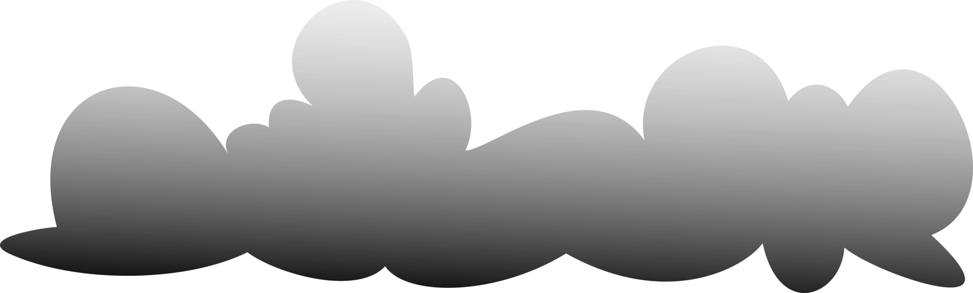 schwarze Wolke transparent png