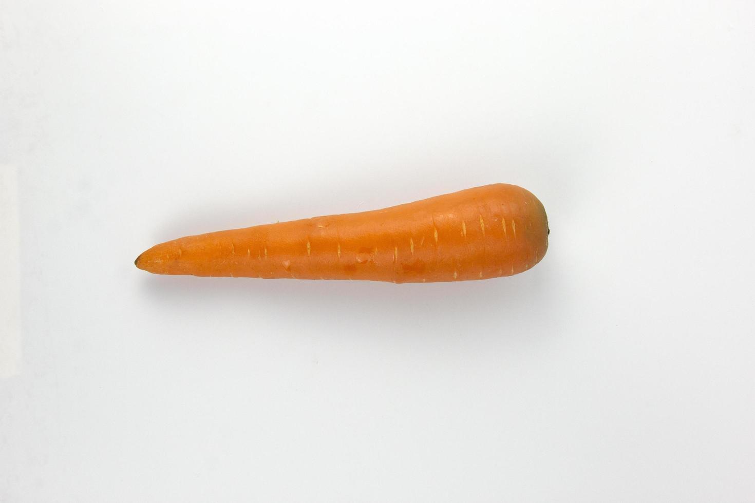 A Fresh Carrot isolated on white background, Clipping path design photo