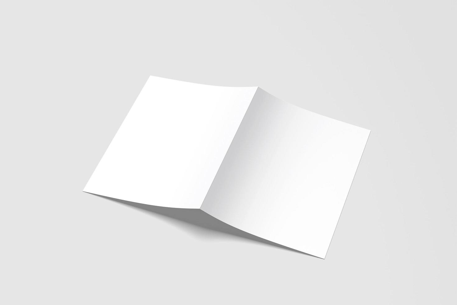 A4 BIFOLD BLANK MOCKUP photo