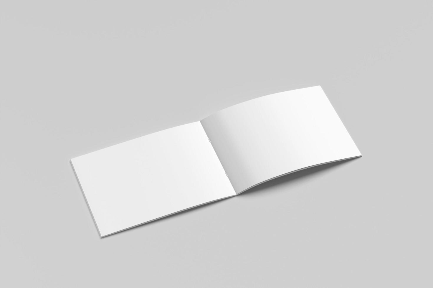A4 MAGAZINE LANDSCAPE BLANK MOCKUP photo