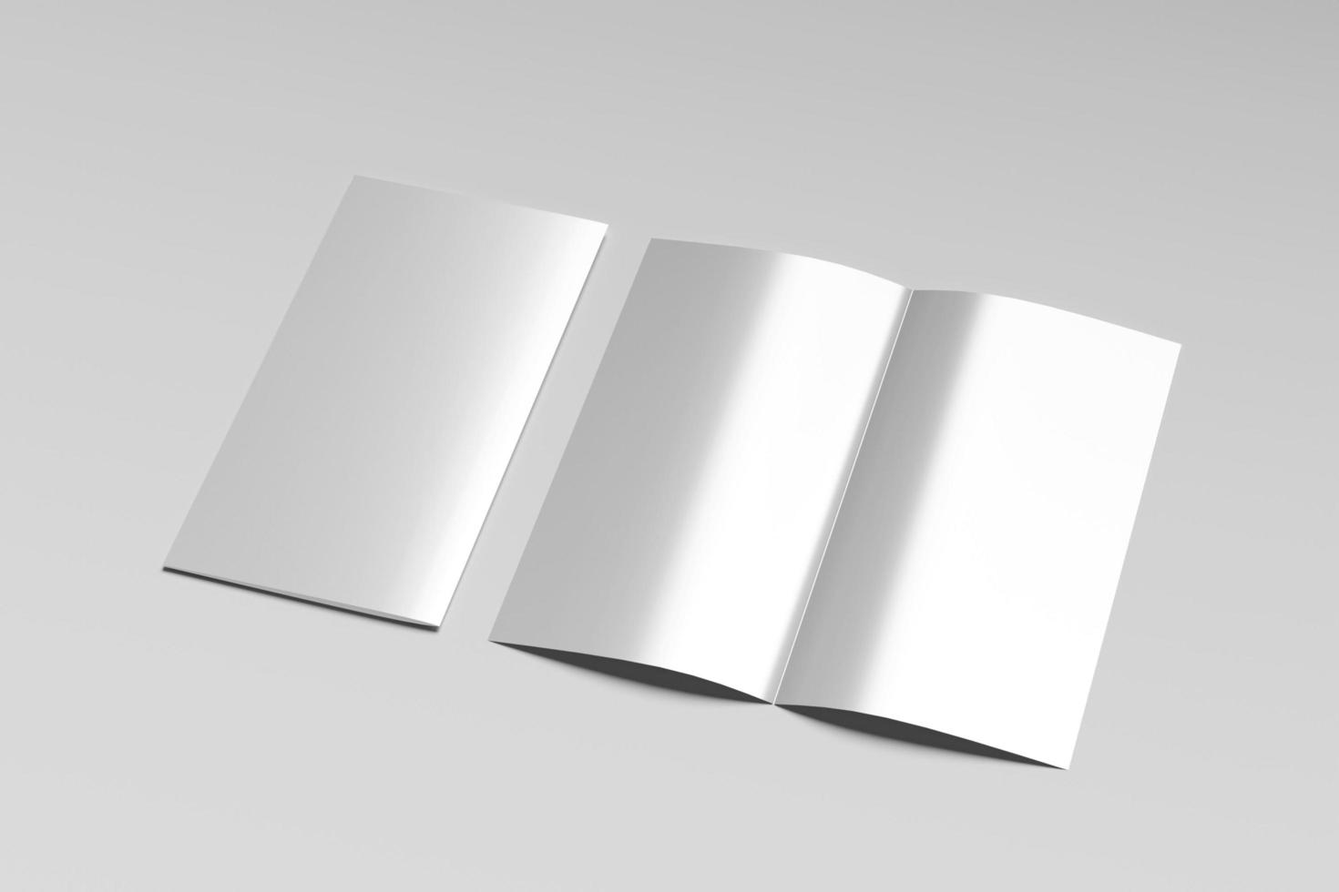 DL BIFOLD BLANK MOCKUP photo