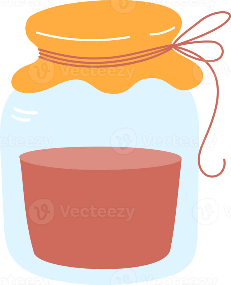 Jar of homemade jam png