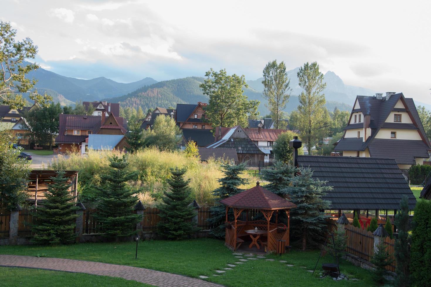 Idylic place for vacation. Zakopane, Poland photo