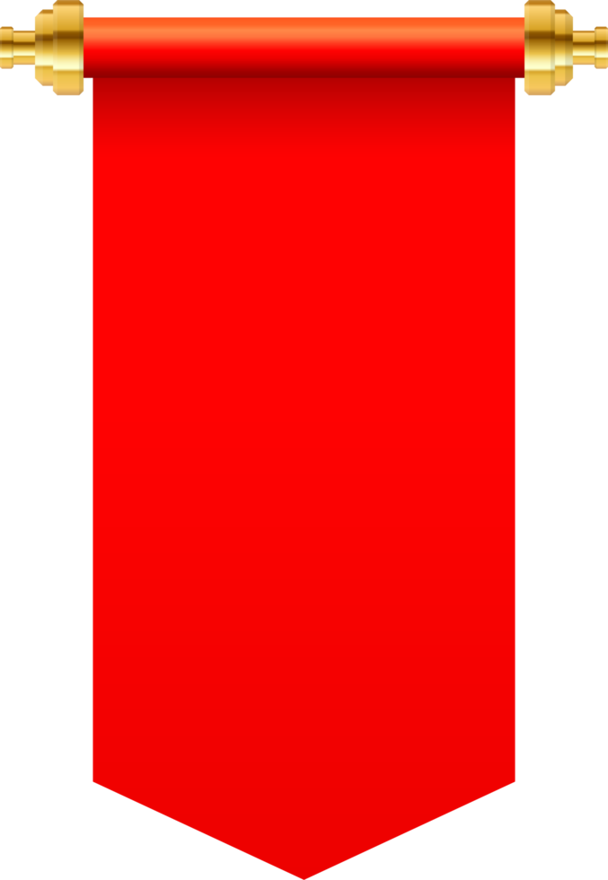 Ilustración de vector de desplazamiento de papel rojo aislado sobre fondo blanco png