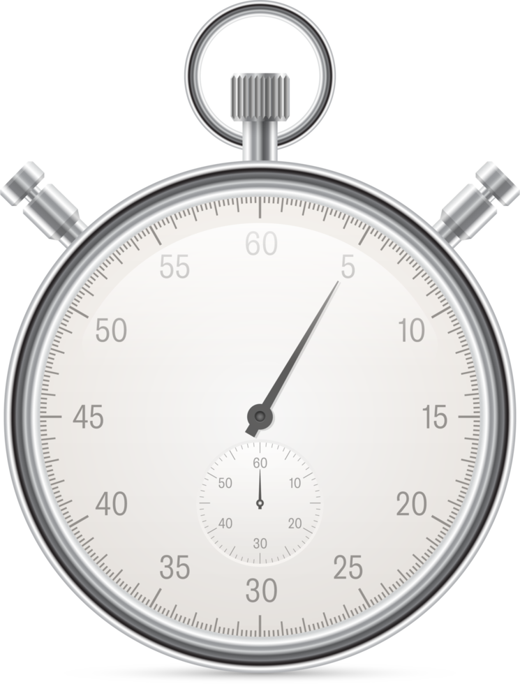 Vintage stopwatch vector illustration isolated on white background png