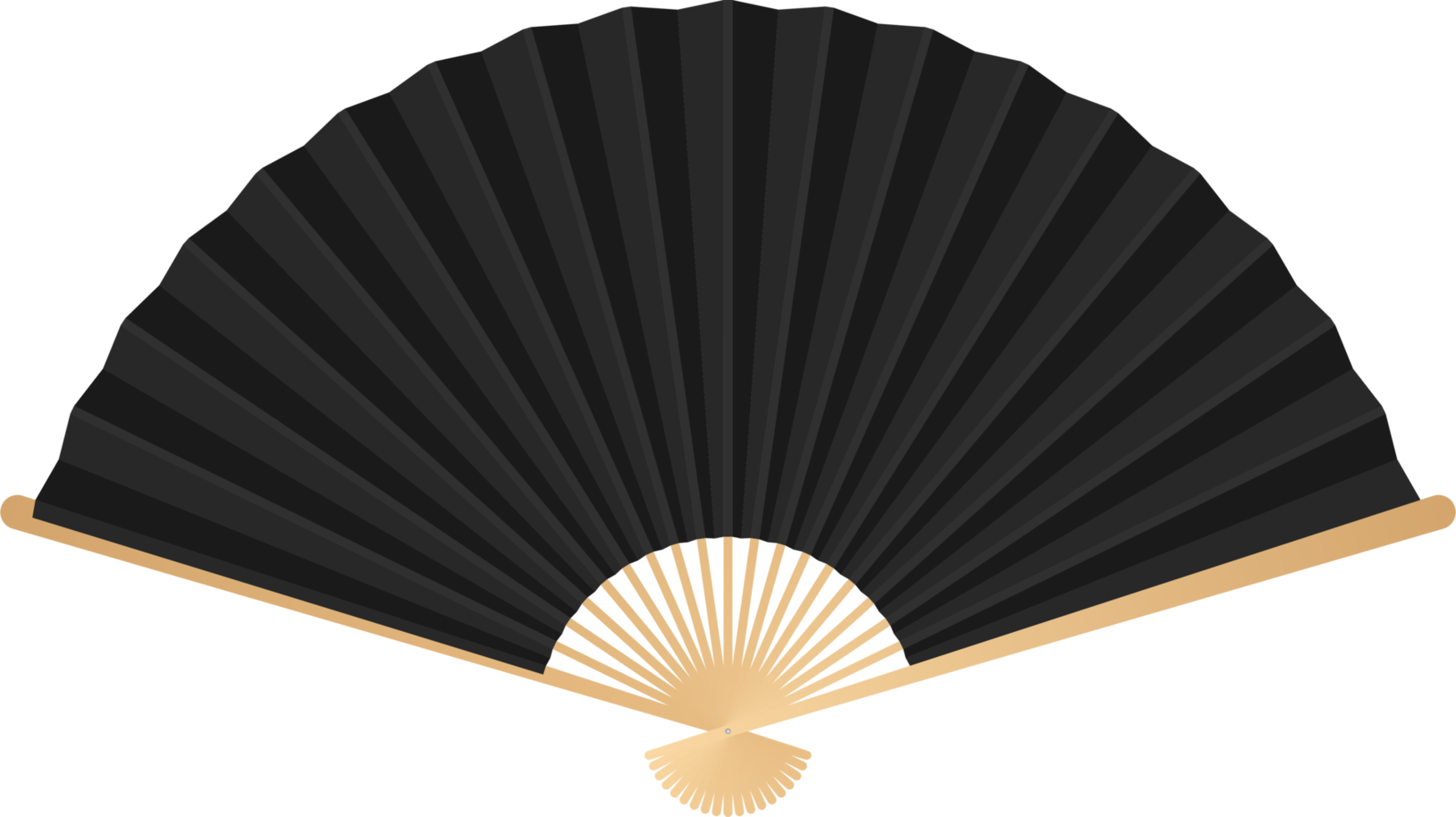 Colored japan folding fan png