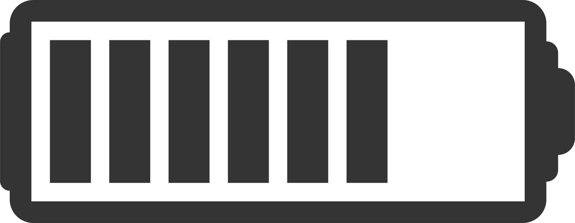 illustrazione vettoriale dell'icona del livello di carica della batteria png