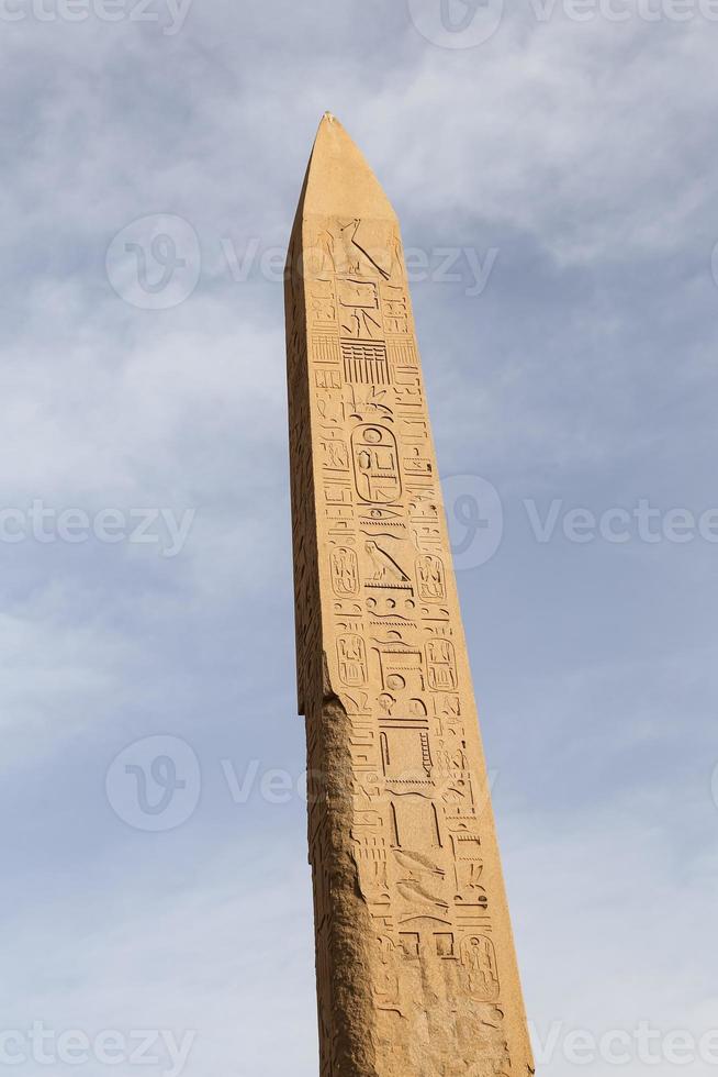 Obelisk in Karnak Temple, Luxor, Egypt photo