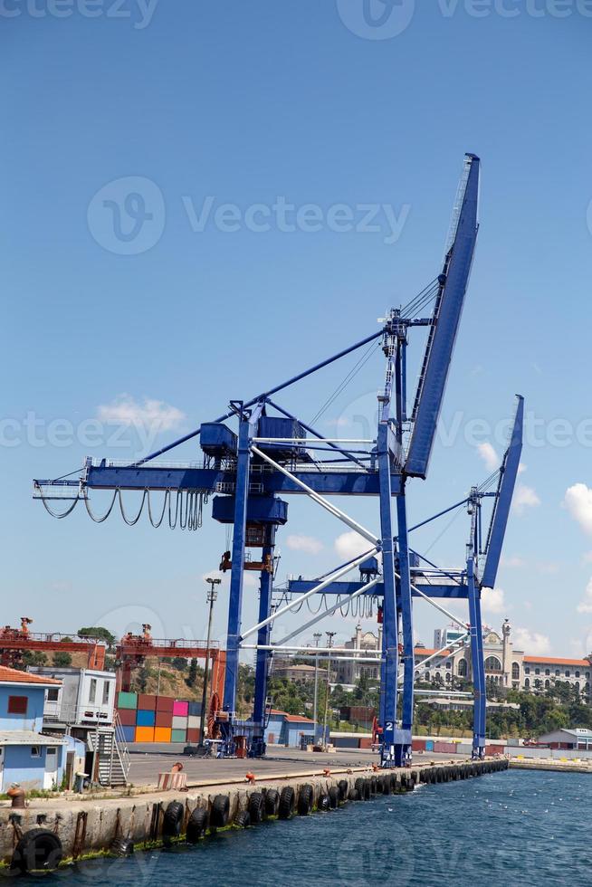 Blue Port Cranes photo