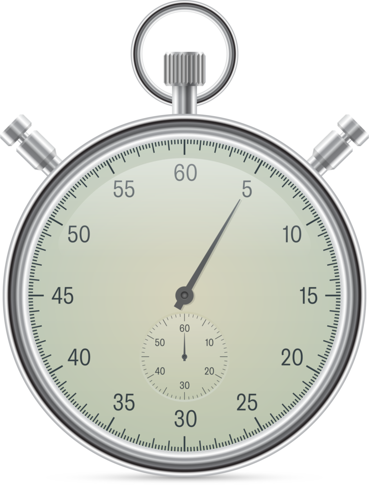 Vintage stopwatch vector illustration isolated on white background png