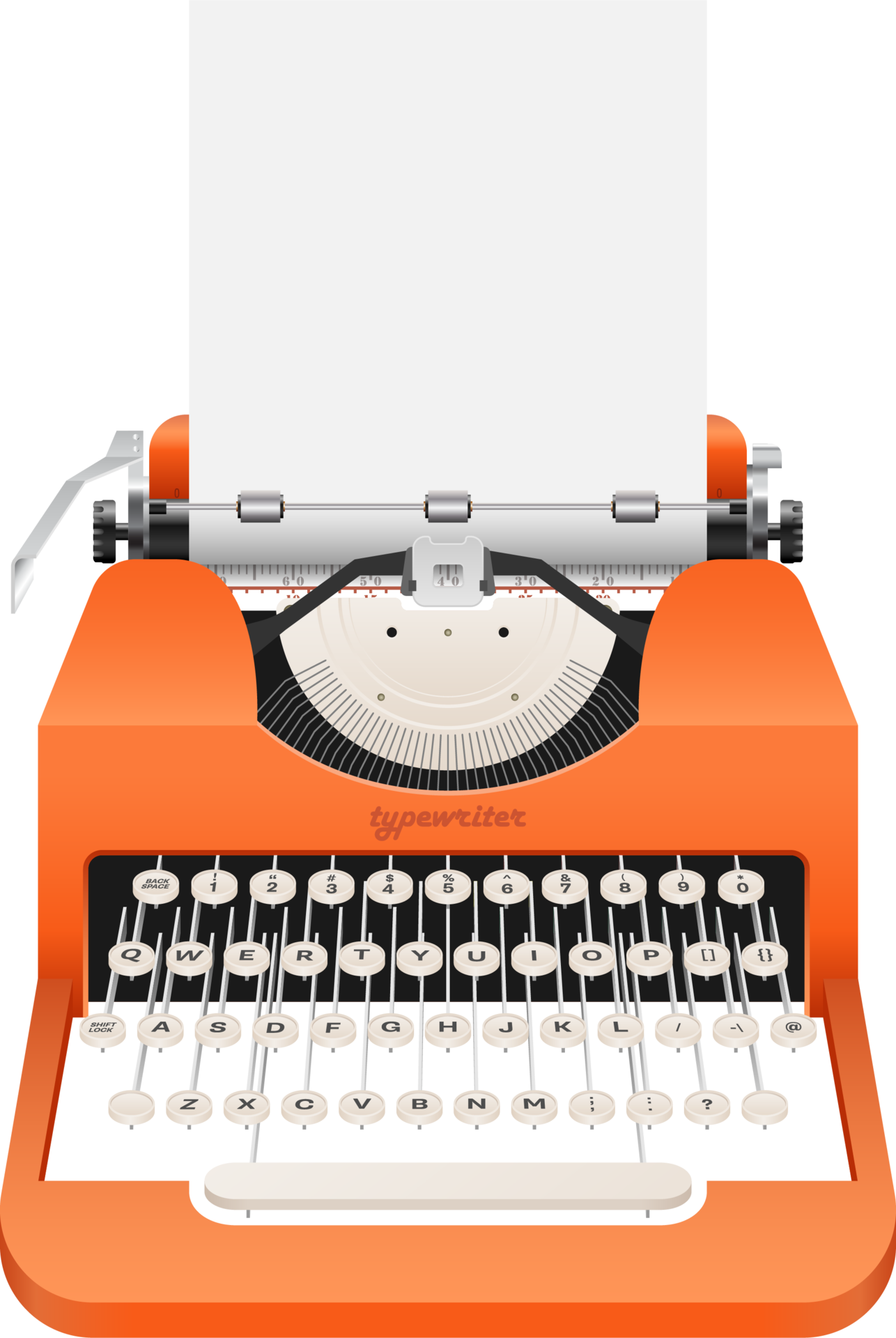 Descarga Imagen llamativa de una máquina de escribir vintage con diseño  colorido PNG En Línea - Creative Fabrica