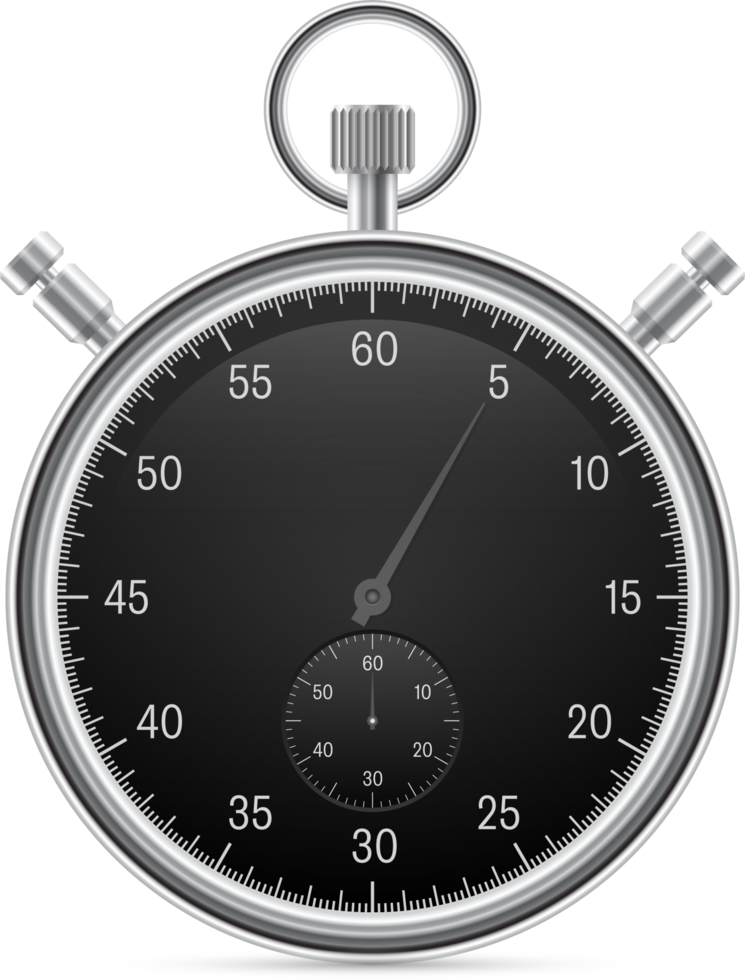 Vintage stopwatch vector illustration isolated on white background png