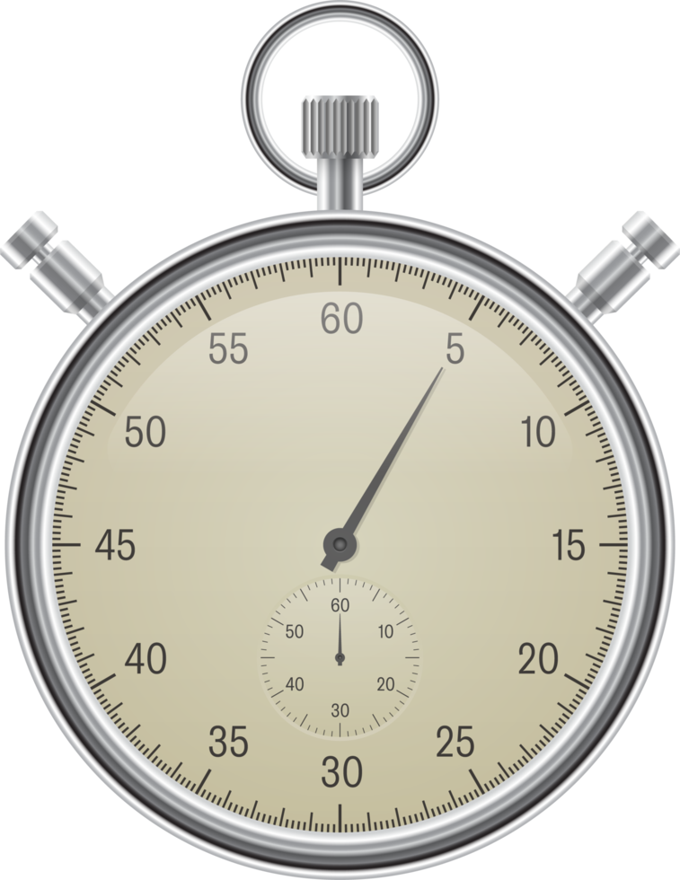 Vintage stopwatch vector illustration isolated on white background png