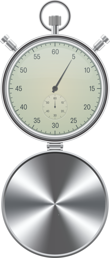 Vintage stopwatch vector illustration isolated on white background png