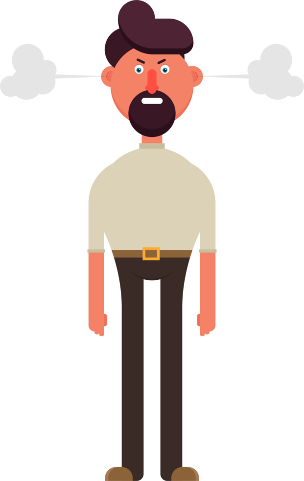 Angry Man Face Clipart Vector, Man Face, Charecter Design, Charecter Design  Png, Face Design PNG Image For Free Download