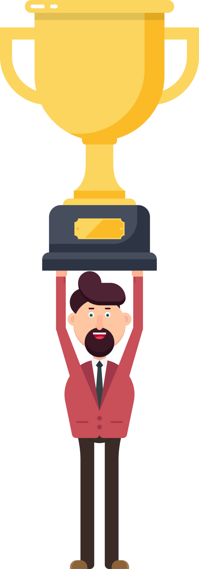 Free Businessman holding winner trophy 9313998 PNG with Transparent Background Free Businessman holding winner trophy 9313998 PNG with Transparent Background