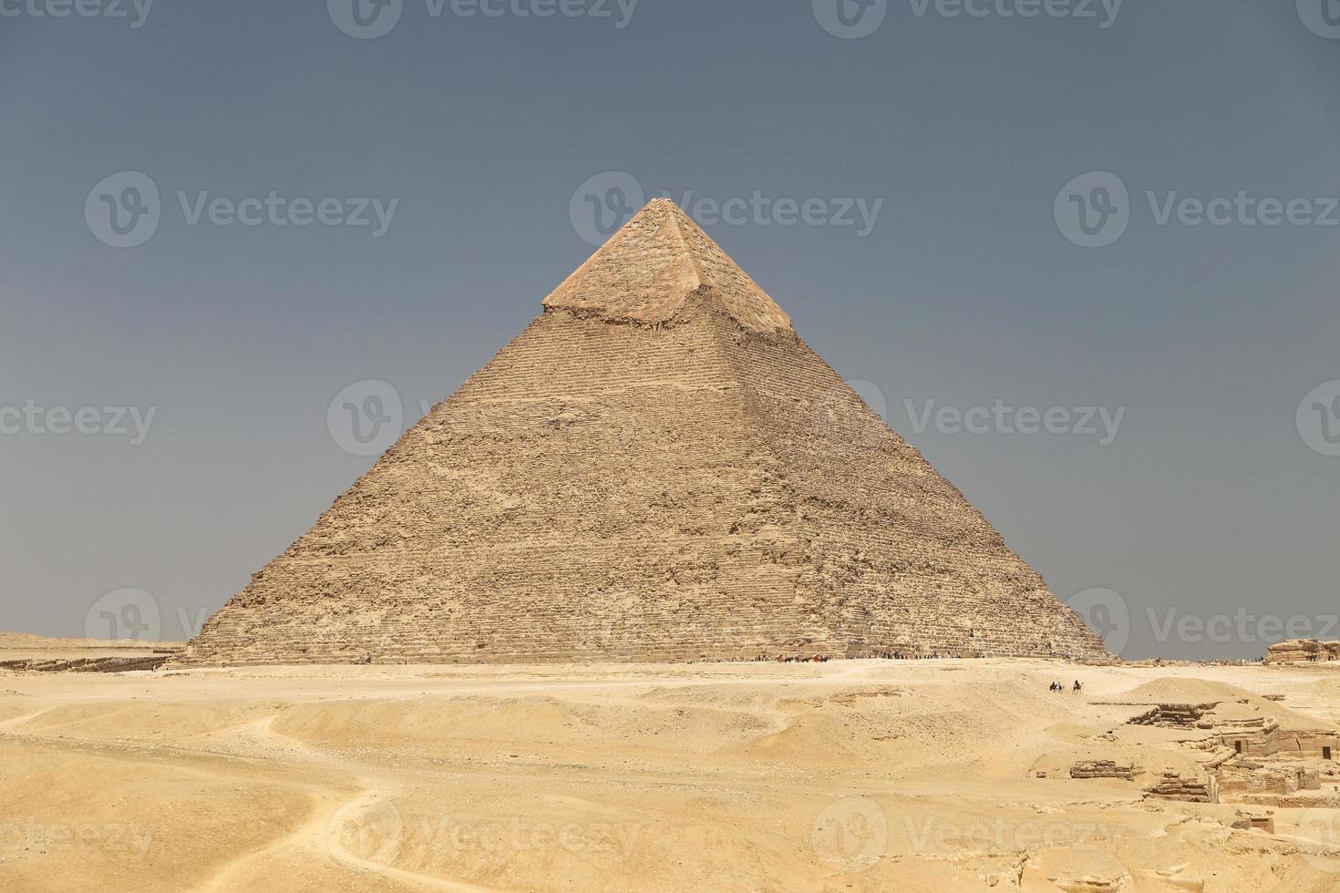 Pyramid of Khafre in Giza Pyramid Complex, Cairo, Egypt photo