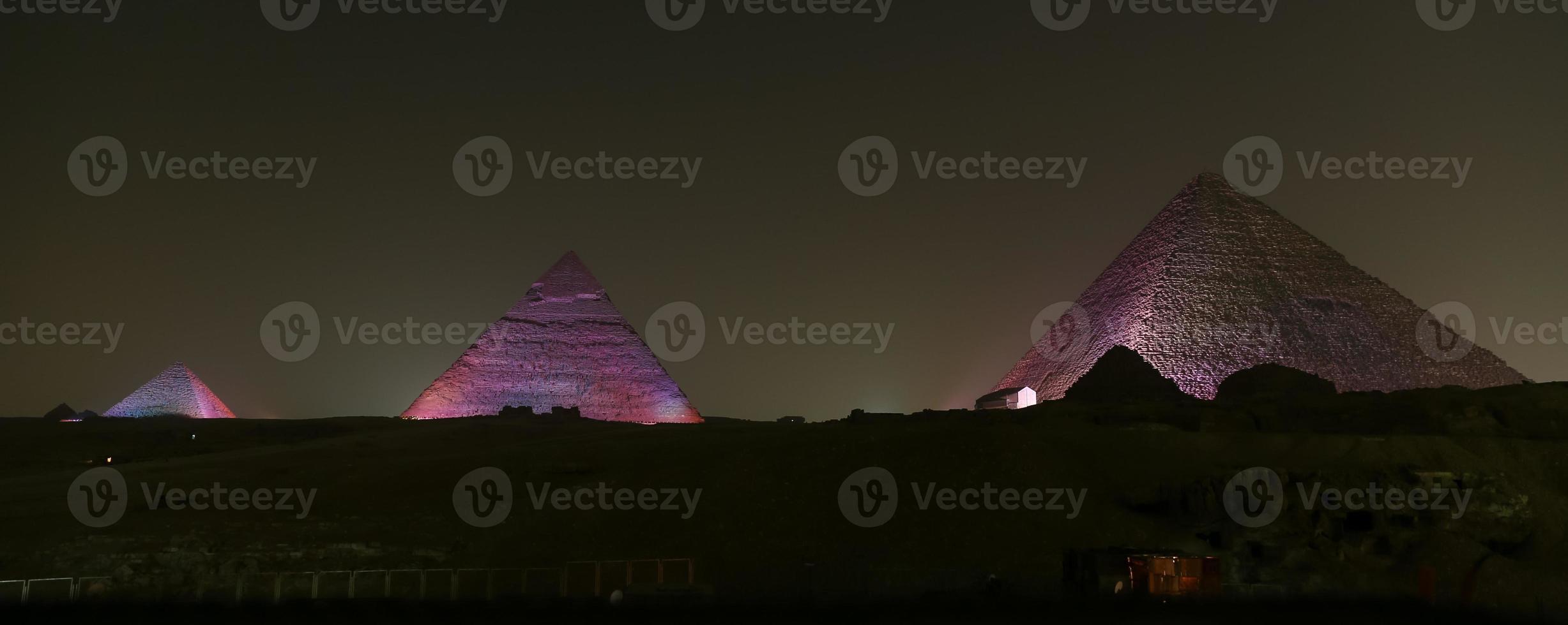 Giza Pyramid Complex in Cairo, Egypt photo