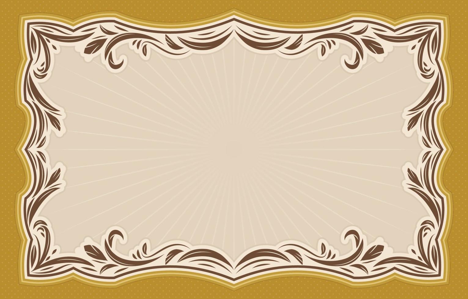 Art Nouveau Inspired Background Frame vector