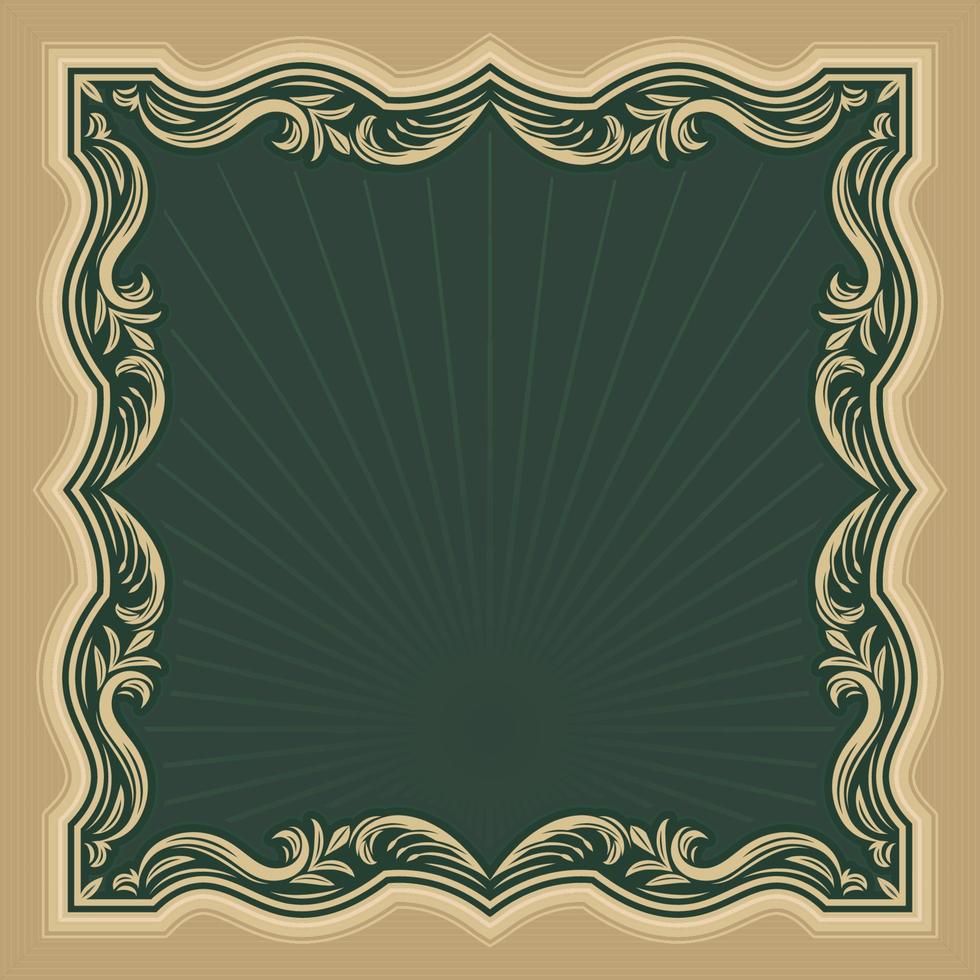 Art Nouveau Inspired Classic Background Frame vector