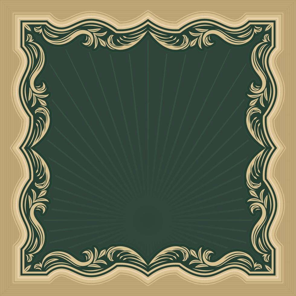 Art Nouveau Inspired Classic Background Frame vector