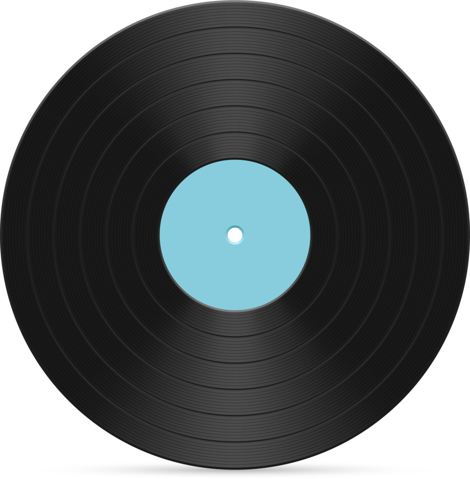 illustration vectorielle de disque vinyle isolée sur fond blanc png