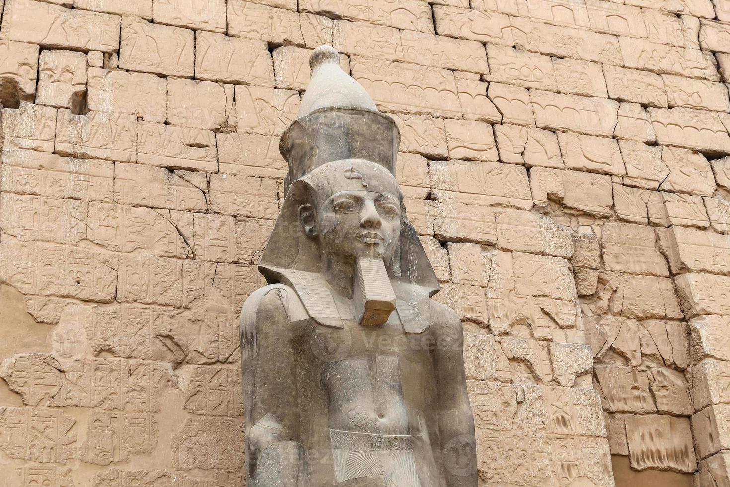 Sculpture in Luxor Temple in Luxor, Egypt photo