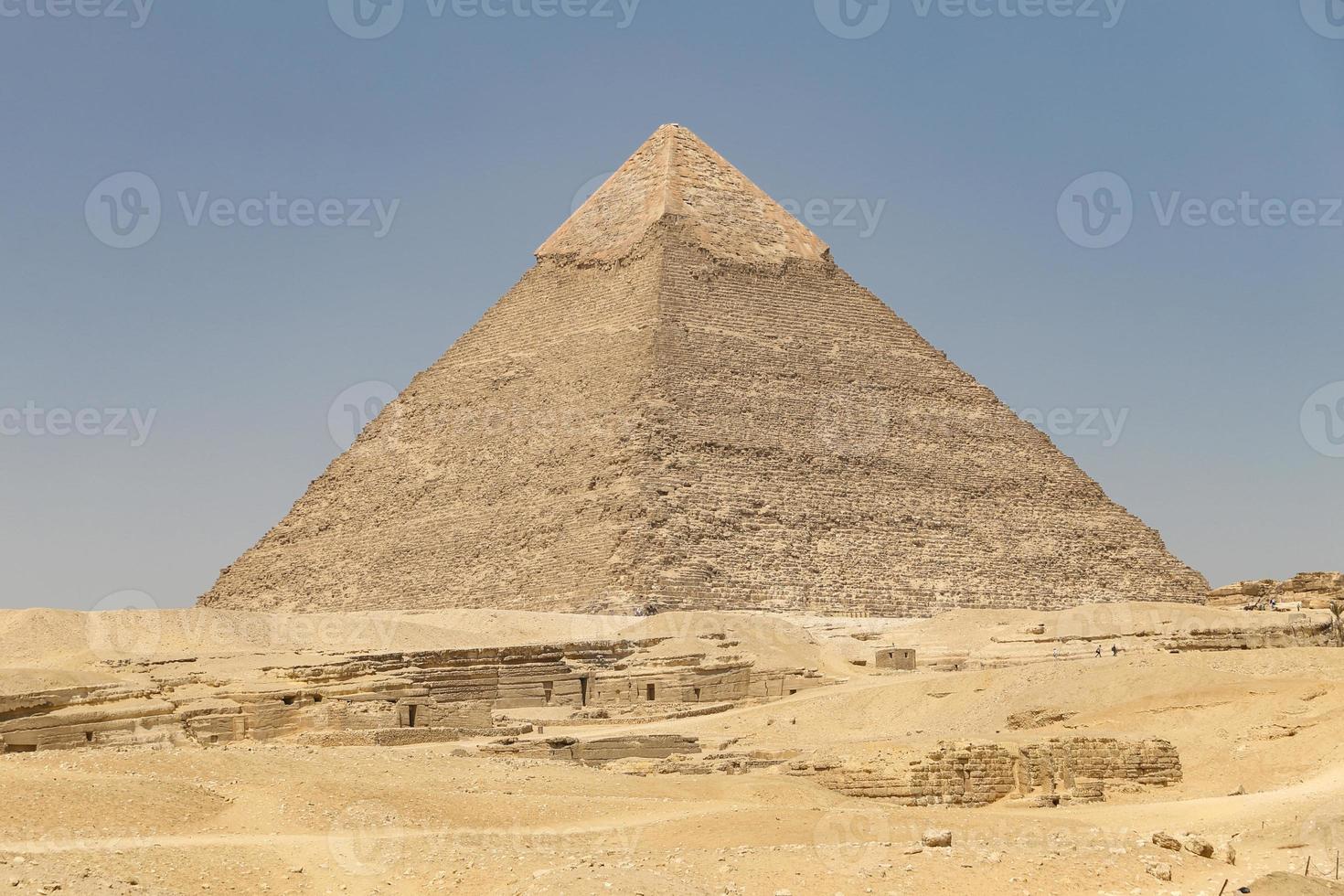 Pyramid of Khafre in Giza Pyramid Complex, Cairo, Egypt photo