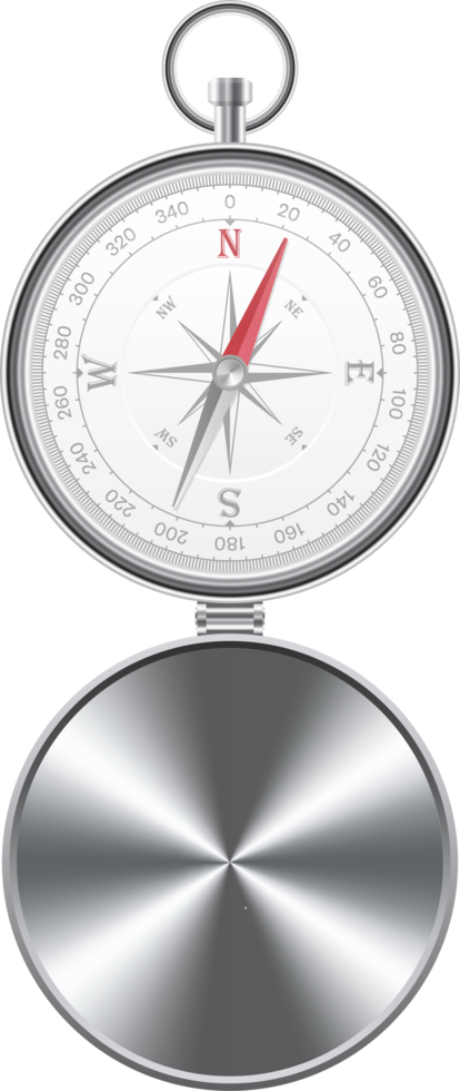 Magnetic compass vector illustration isolated on white background png