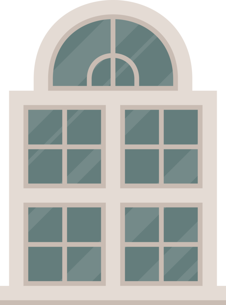 Ilustración de vector de ventanas retro blanco png