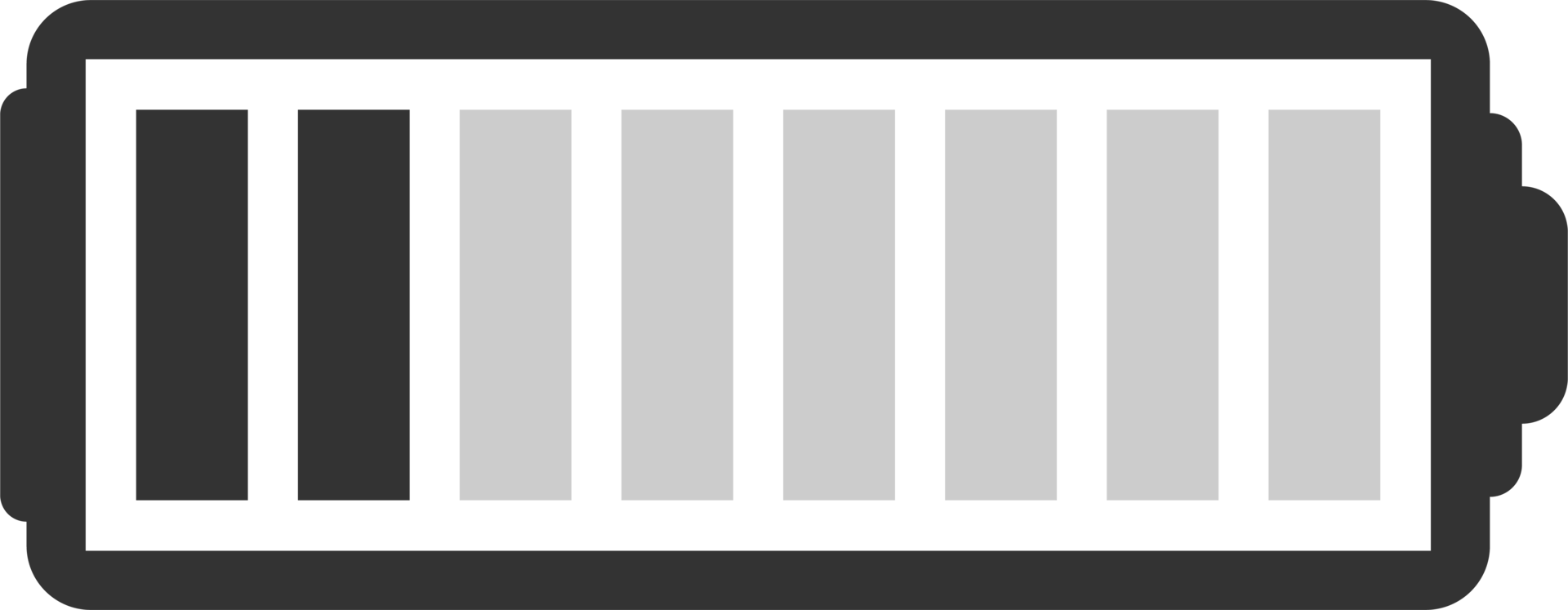 Battery charge level icon vector illustration png