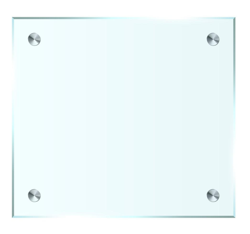 Transparent glass plate clip art png