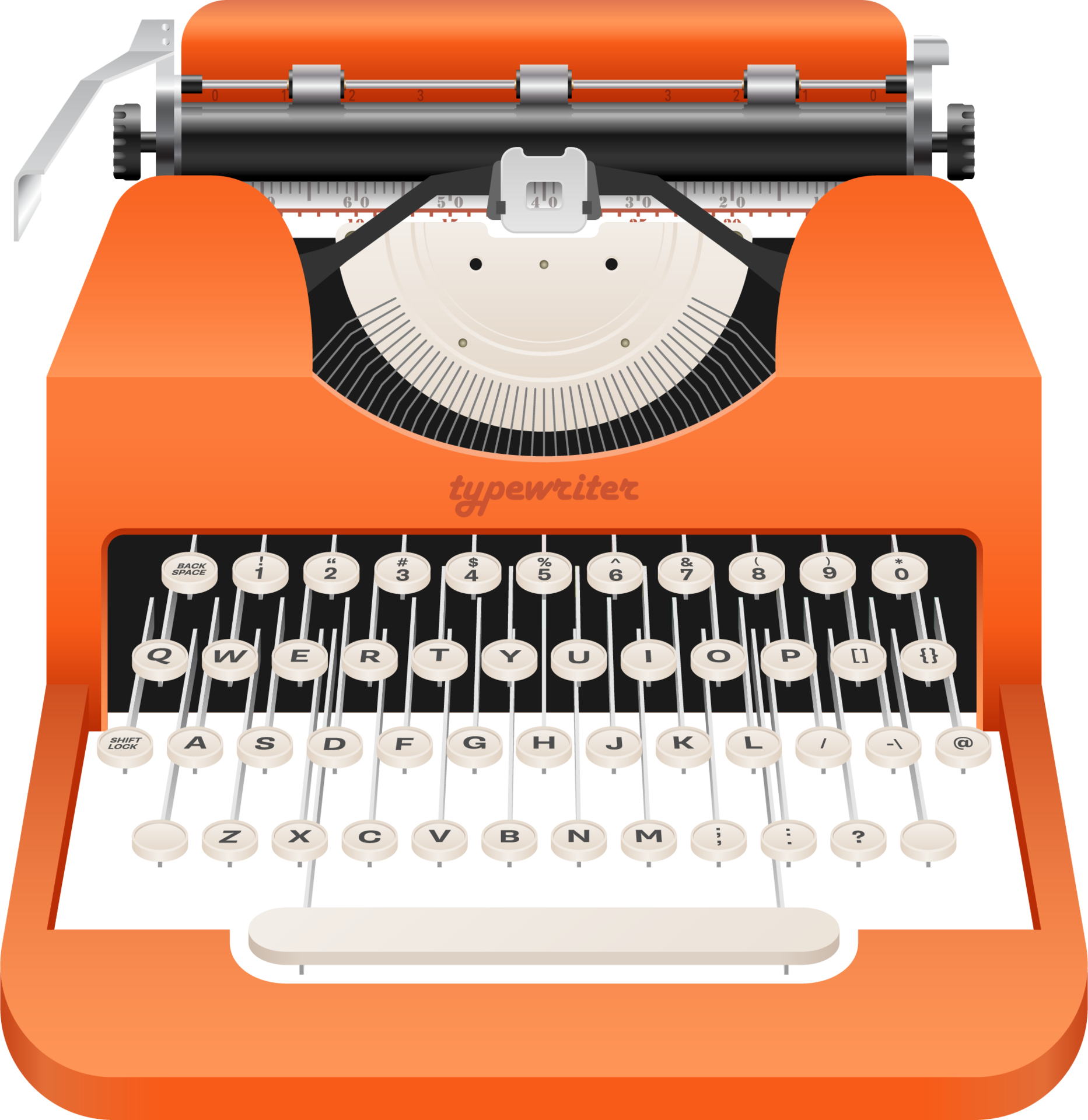 Vintage typewriter vector illustration 9314424 PNG