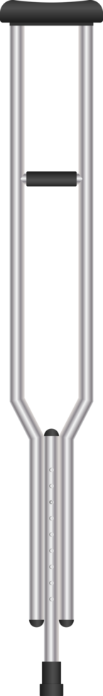 Mobility aid crutch isolated on white background png