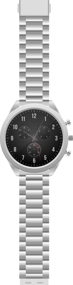 ilustración de vector de reloj de mano realista aislado sobre fondo blanco png