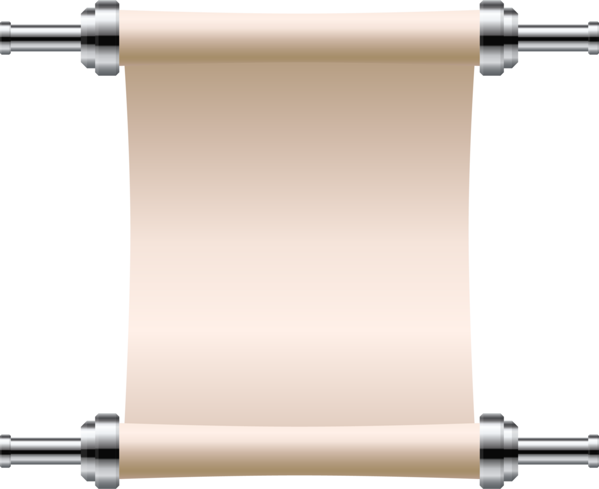 Vintage-Papier-Scroll-Vektor-Illustration isoliert auf weißem Hintergrund png