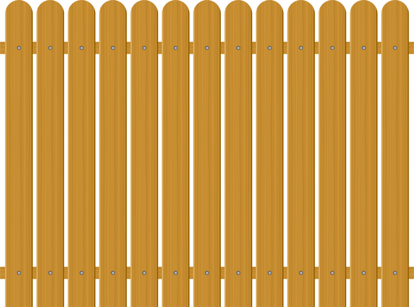 Wooden fence vector illustration isolated on white background png