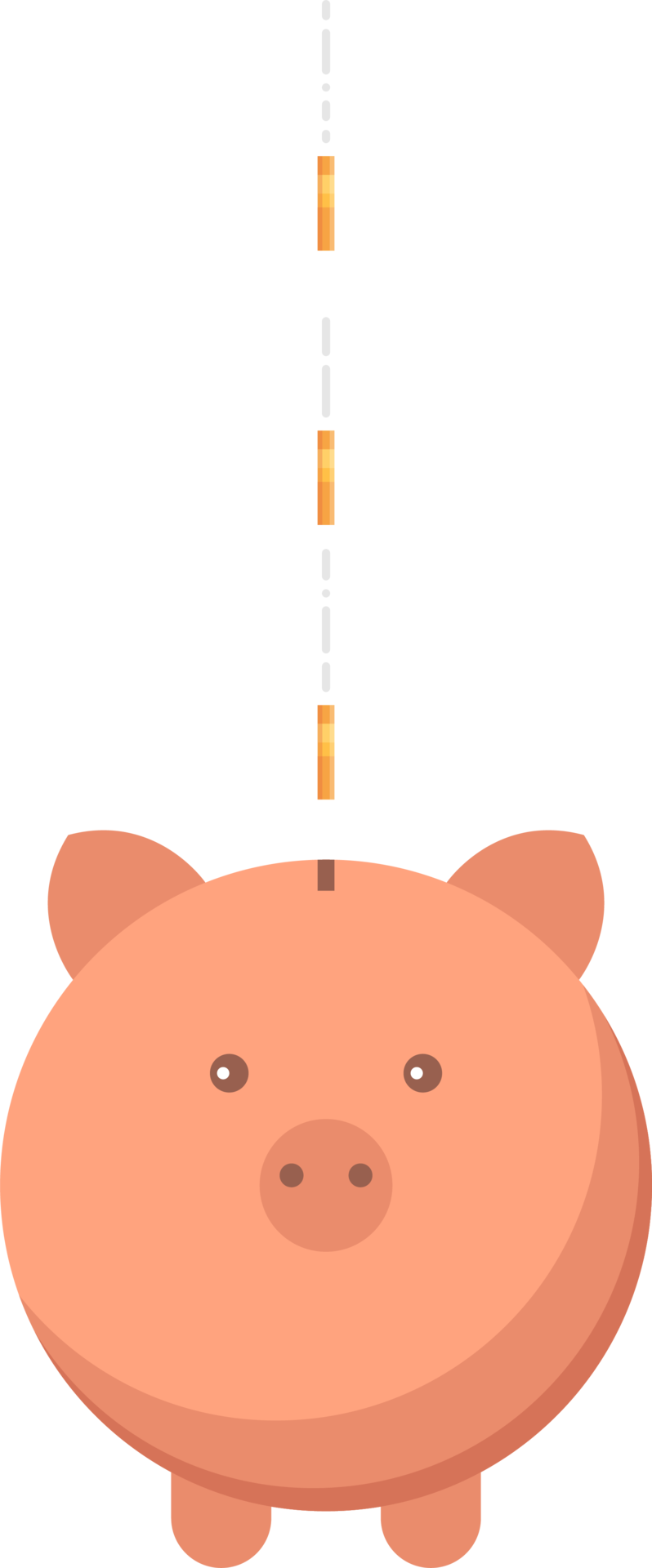 Piggy bank vector illustration isolated on white 9314490 PNG