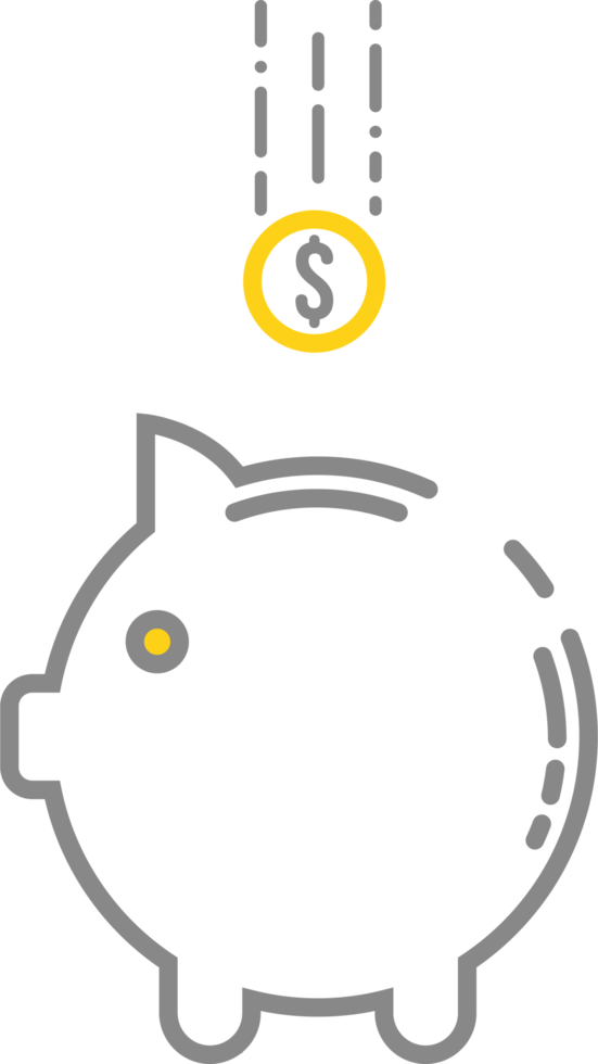 Piggy bank icon clip art png