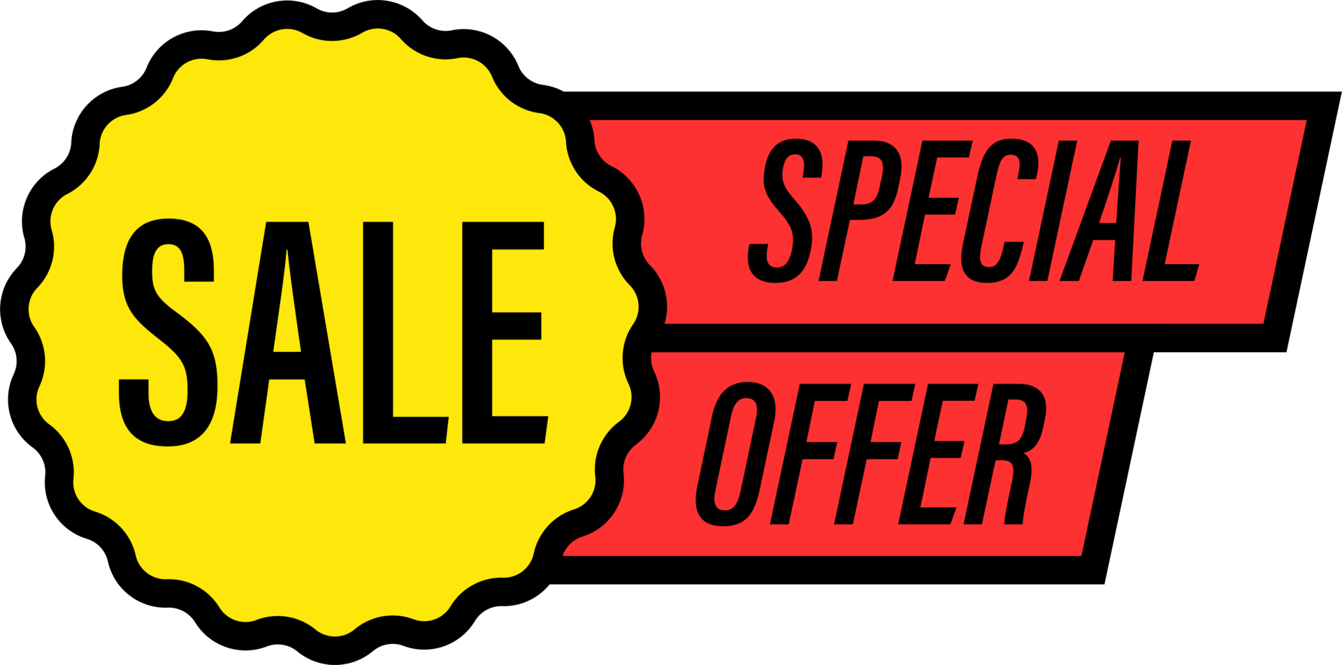Vintage special offer sale tag vector design png