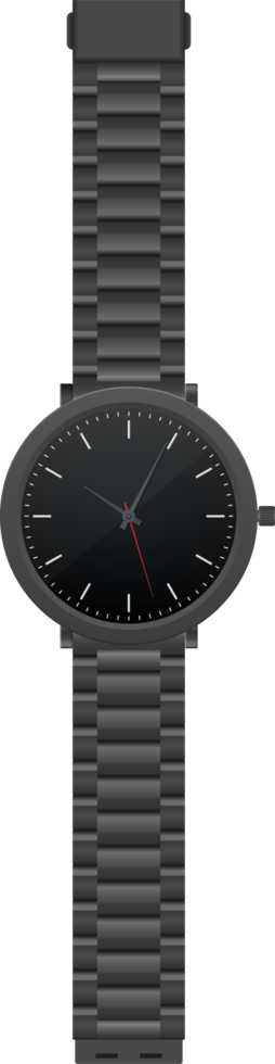 illustrazione vettoriale realistica dell'orologio a mano isolata su sfondo bianco png