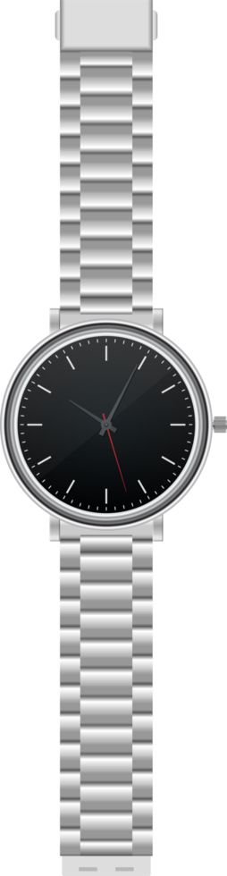 illustration vectorielle de montre à main réaliste isolée sur fond blanc png