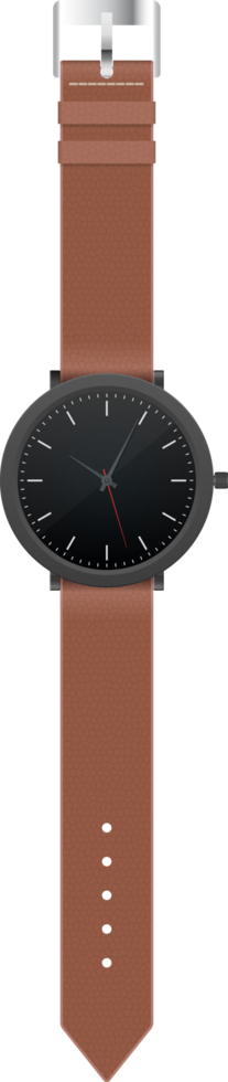 realistische handhorloge vectorillustratie geïsoleerd op een witte achtergrond png