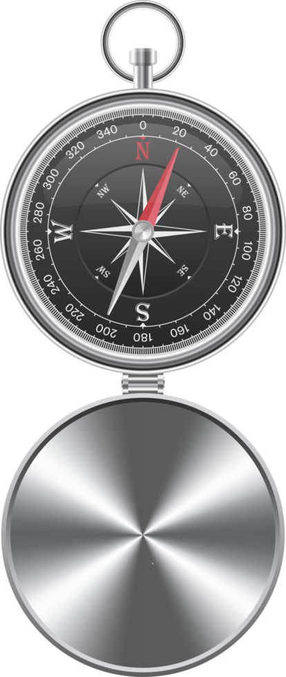 Magnetic compass vector illustration isolated on white background png