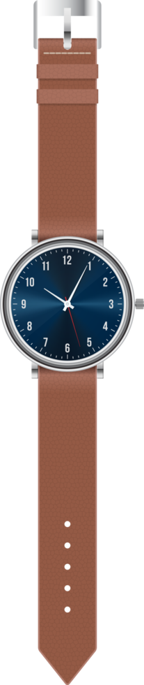Realistic hand watch vector illustration isolated on white background png