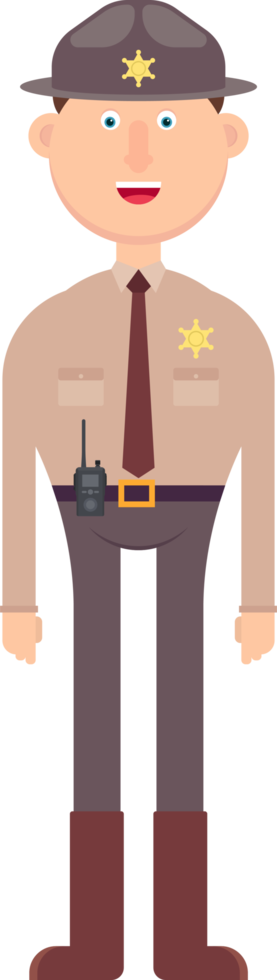 personaje de hombre con diferentes profesiones ilustración vectorial png