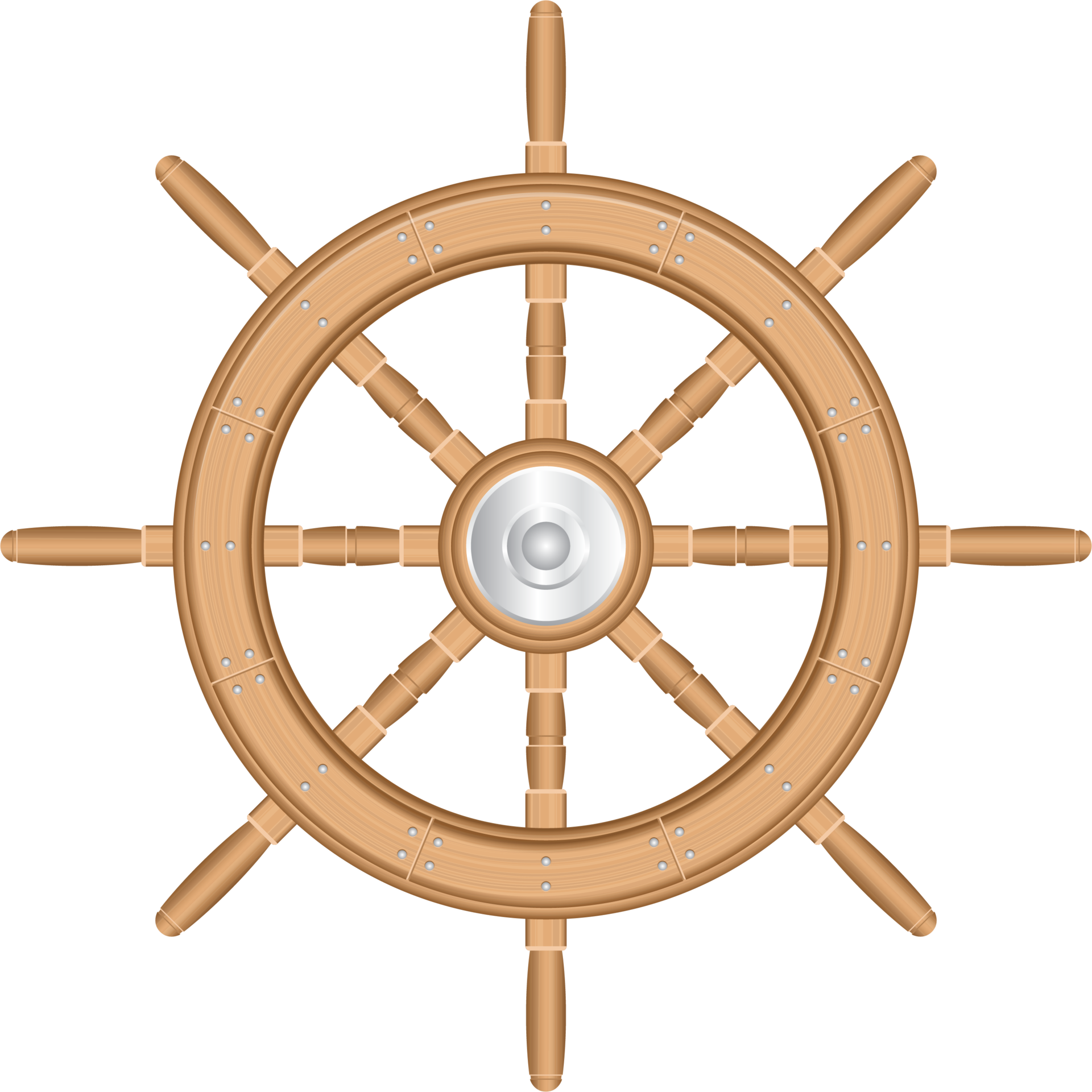 Wooden ship wheel clip art 9314947 PNG