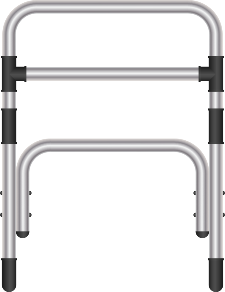 mobilitetsstöd krycka isolerad på vit bakgrund png