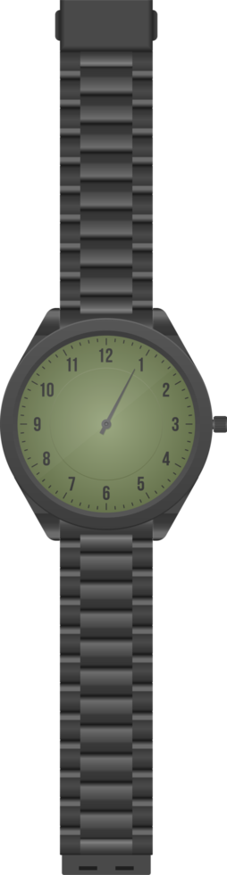 Realistic hand watch vector illustration isolated on white background png